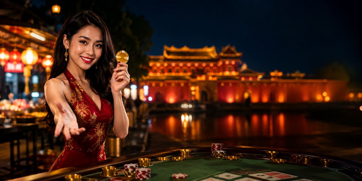 Bàn baccarat casino live về đêm tại Huế với không khí sôi động