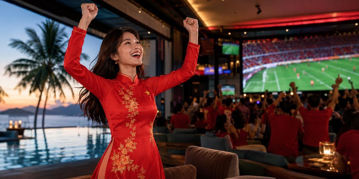Đại diện hỗ trợ khách hàng tại Nha Trang trong trang phục áo dài hỗ trợ người dùng nền tảng beth